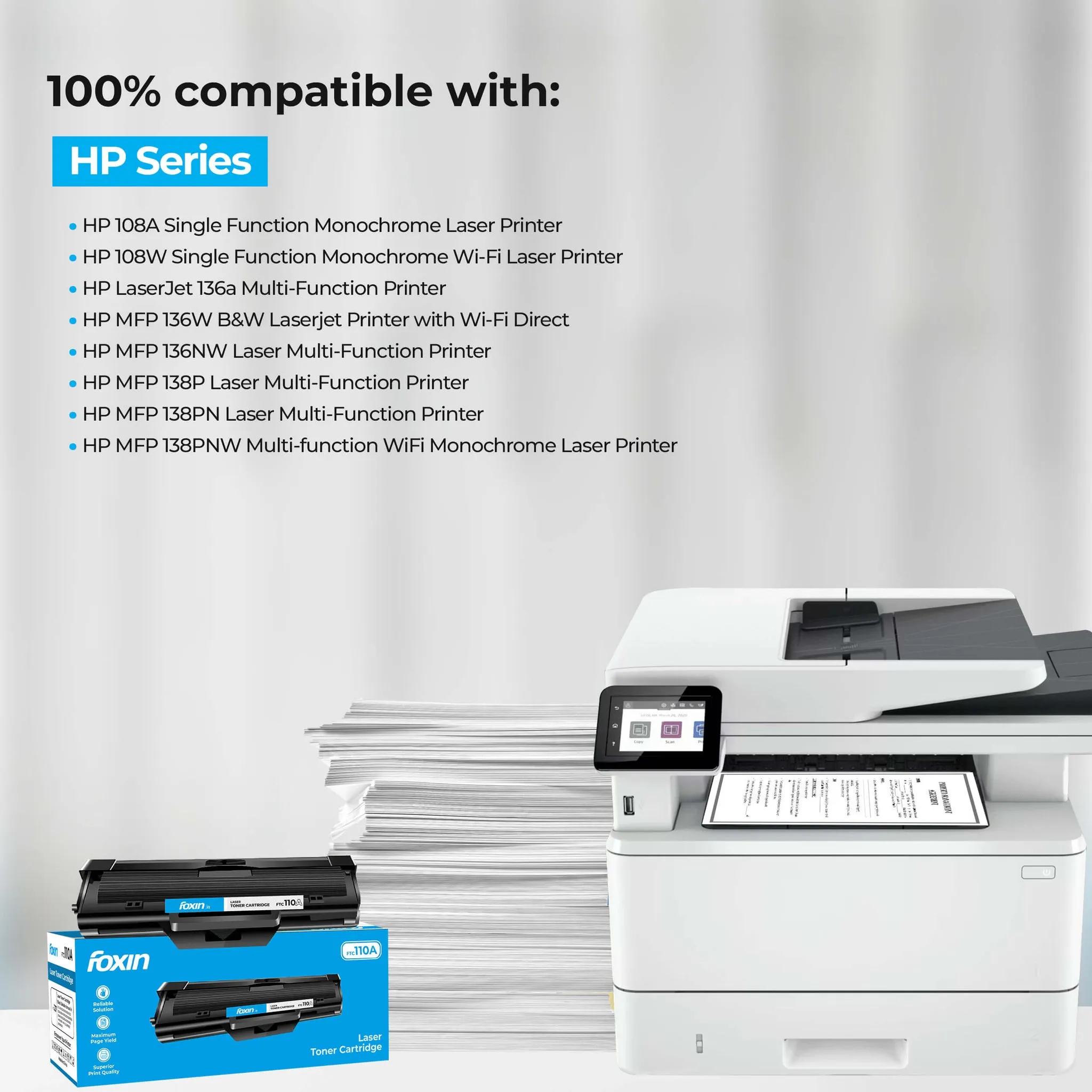 Foxin Compatible Laser Cartridge For HP 110A view 5